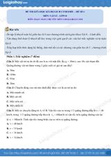Đề thi giữa học kì 1 Vật lí 10 Cánh diều - Đề số 04
